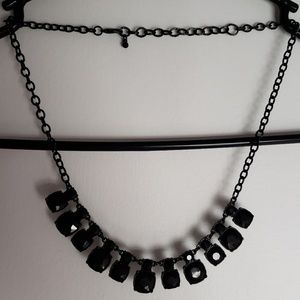 Short Black Statement Necklace